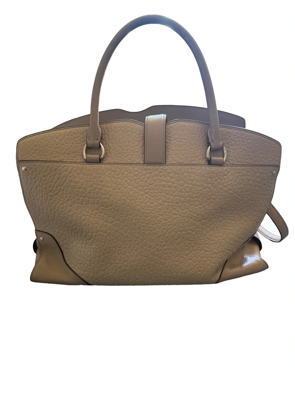 Coach Mercer 30 Satchel - Stone Pebbled Leather